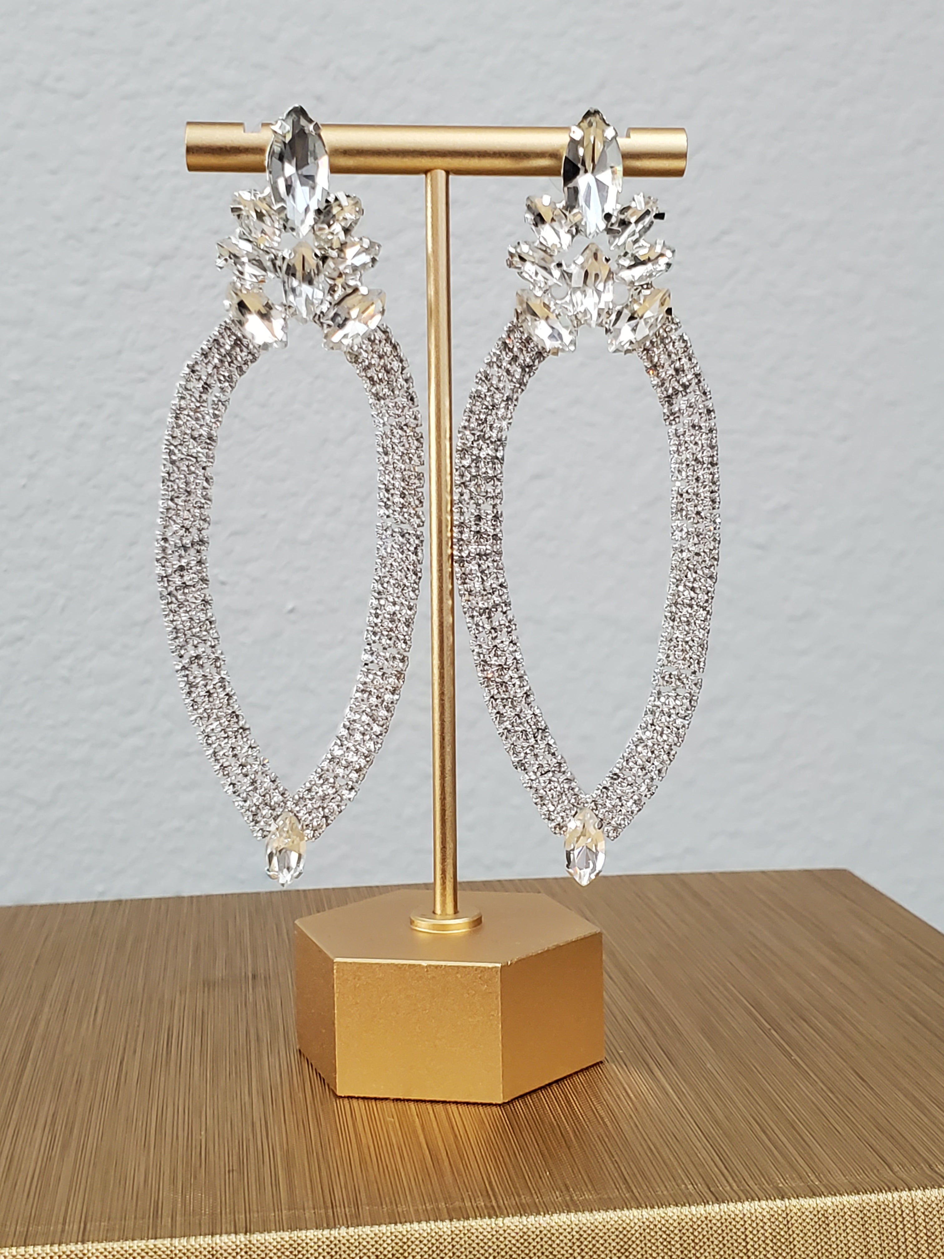 Eva Marquise Stone Evening Earring